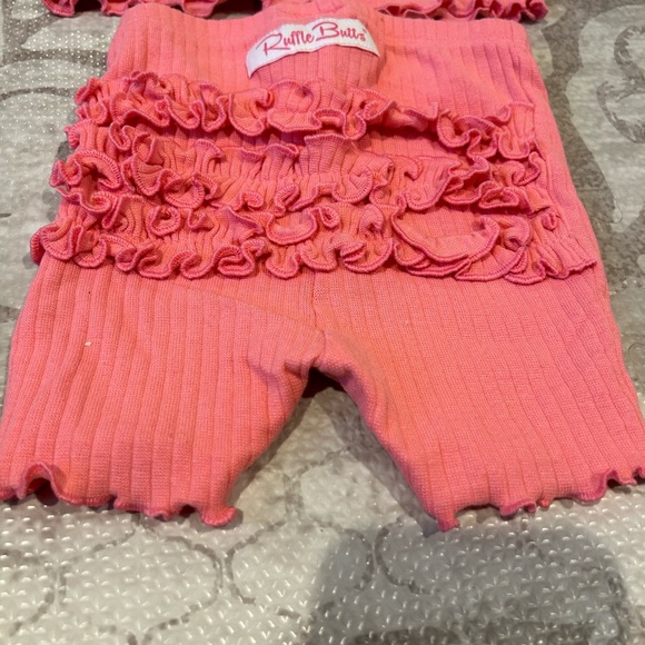 Ruffle Butts 2 piece pajama shirt and shorts set - Picture 3 of 8